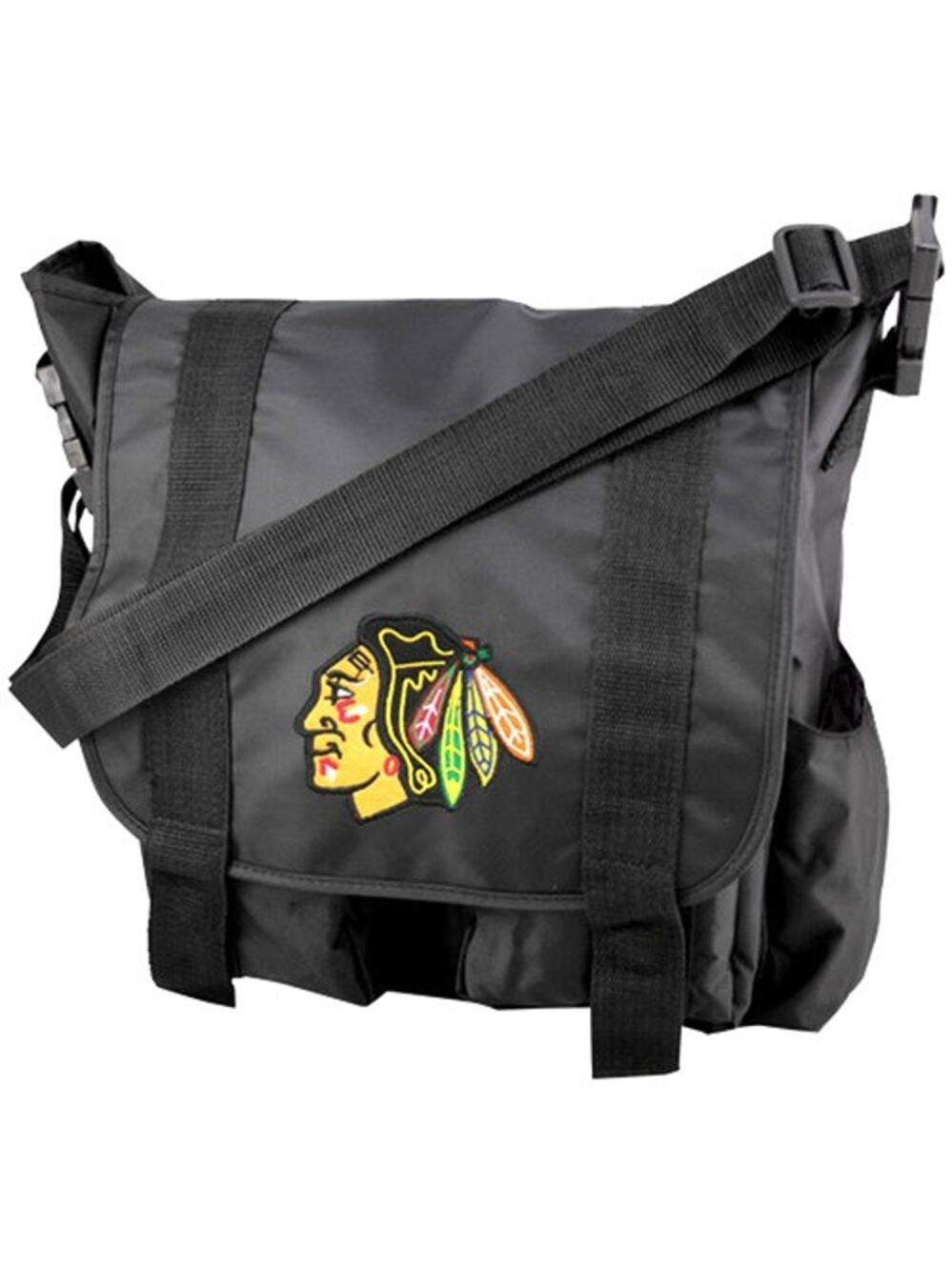 NHL Chicago Blackhawks Premium Diaper Bag Changing Pad Baby Shower Black New